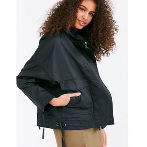 Silence + Noise Coated A-Line Utility Jacket